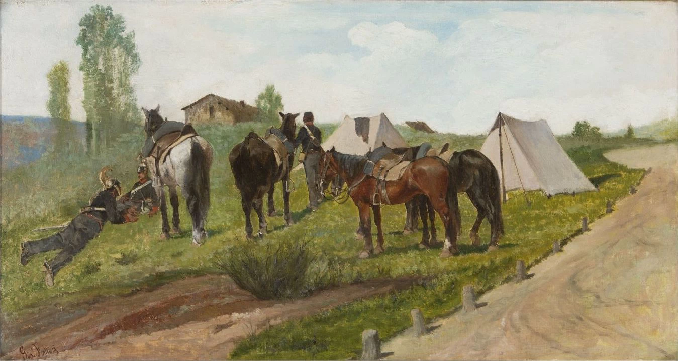 Pattuglia di cavalleria - Galleria Bottegantica, Milano